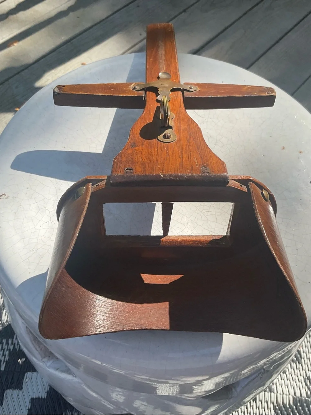 Antique Wooden Stereoscope Viewer Victorian 3D viewer